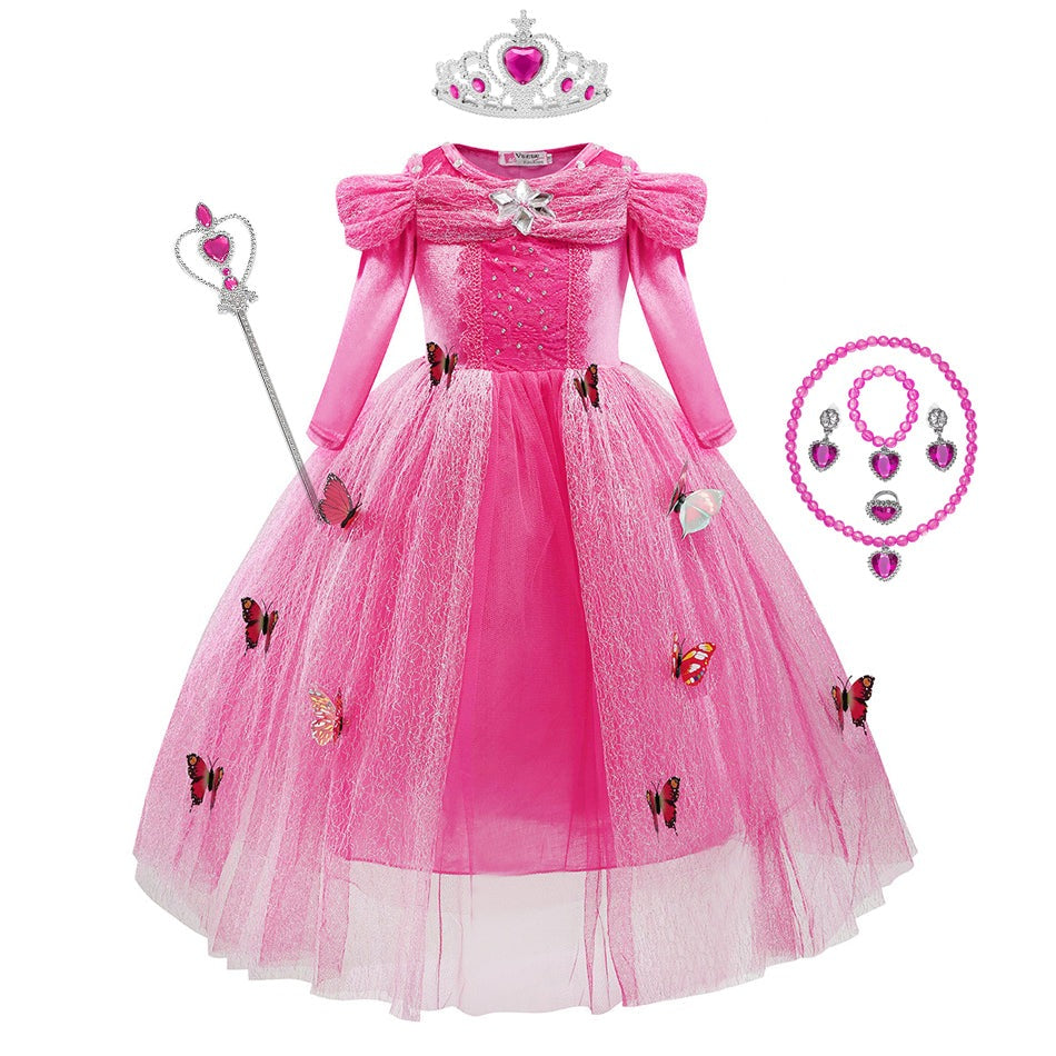 Fantasia Infantil Cinderela Rosa