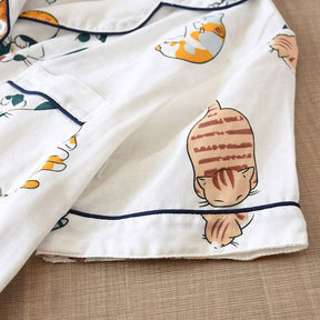 Pijama Feminino  Americano Curto - Cats Love