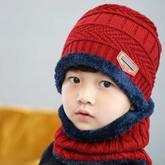 Kit Inverno Infantil - Touca Gorro + Cachecol + Luva