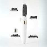 Lixador de Pé Elétrico Portátil – Esfoliador Tira Calos USB