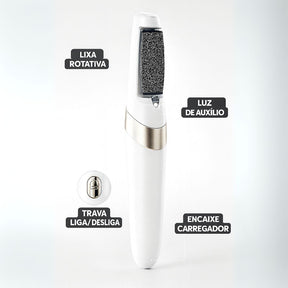 Lixador de Pé Elétrico Portátil – Esfoliador Tira Calos USB