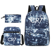 Mochila + Estojo + Lancheira Cristiano Ronaldo