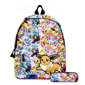 Mochila e Estojo Escolar Pokémon