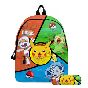 Mochila e Estojo Escolar Pokémon