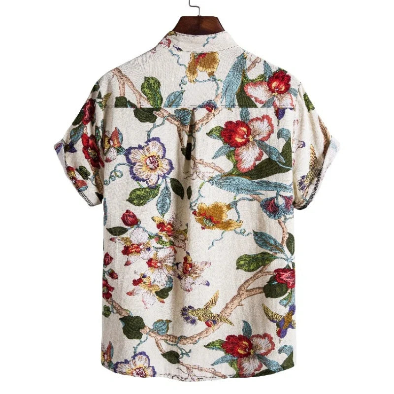 Camisa Masculina Verão Tropical