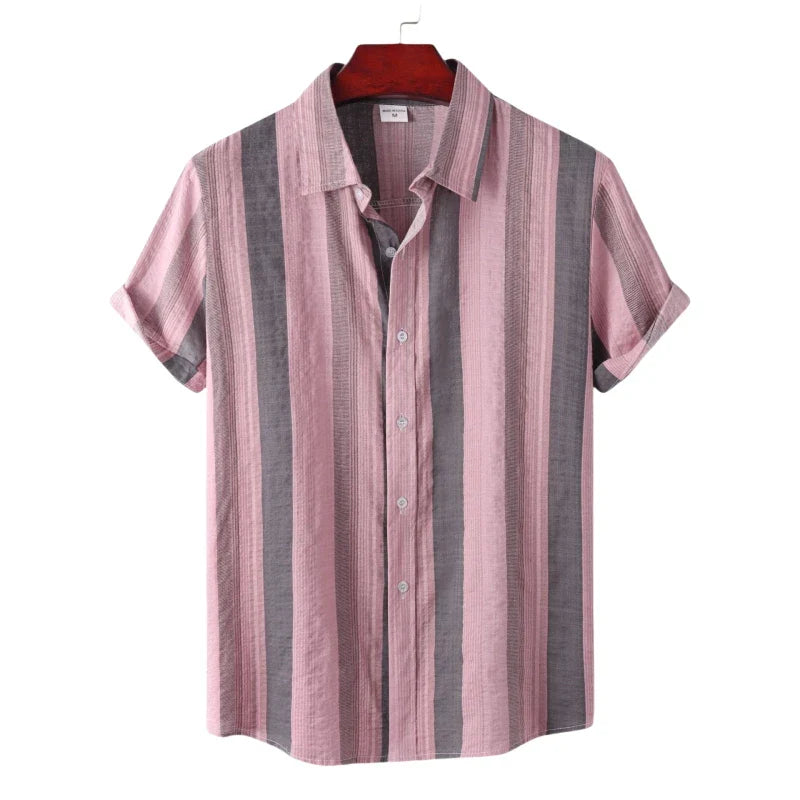 Camisa Masculina Listrada Casual