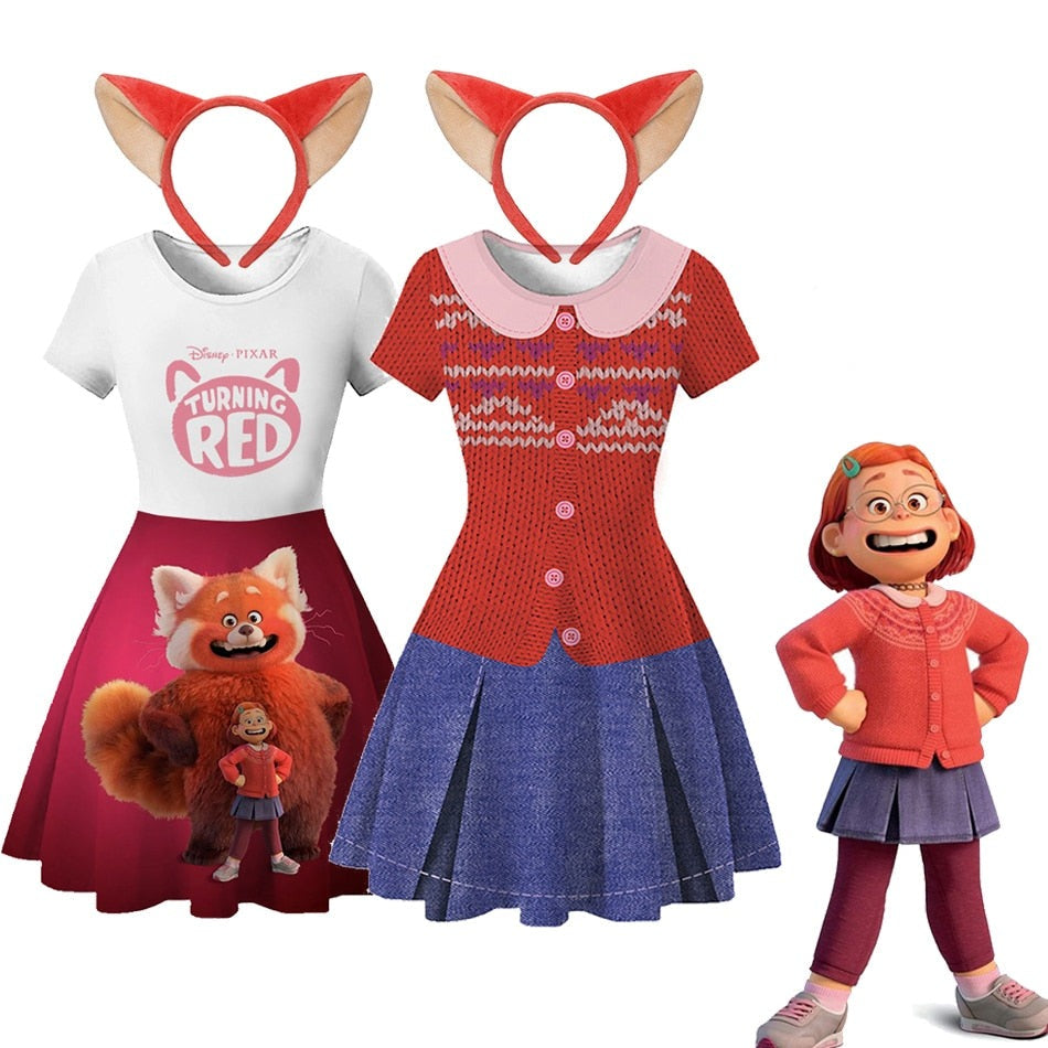 Fantasia Infantil Mei Lee Vermelho - Red Crescer é uma Fera