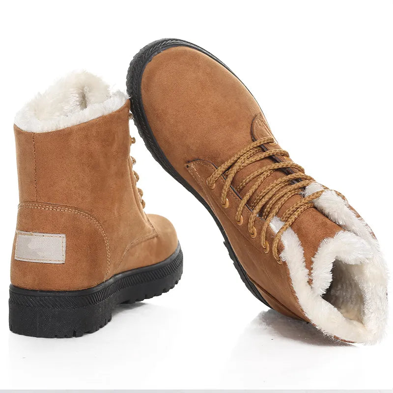 Bota Feminina Para Inverno Confortável Forro de Algodão