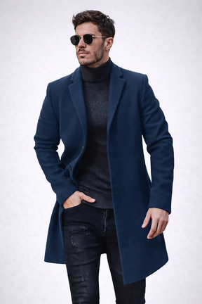 Sobretudo Masculino Longo Premium – Estilo Europeu