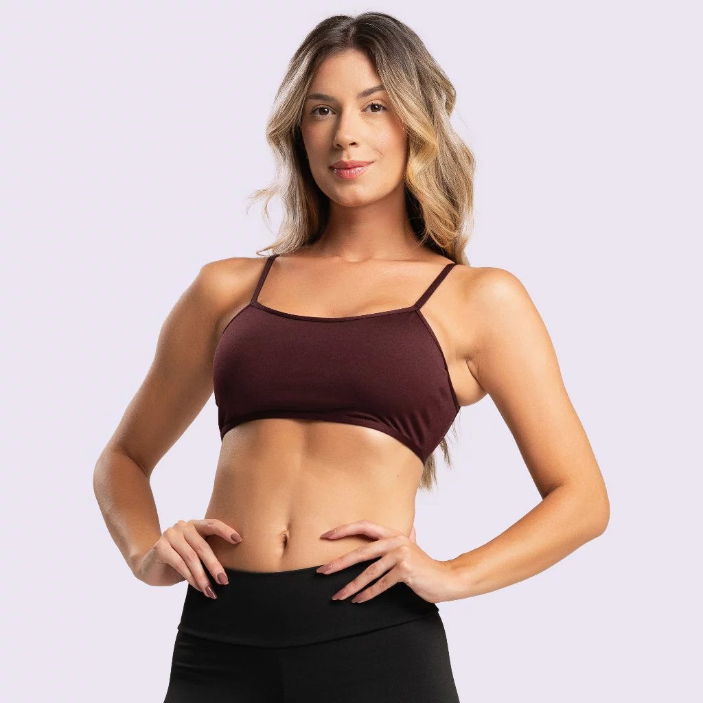 Kit 3 Top Cropped de Academia com Decote nas Costas - Alças Finas e Tecido Leve
