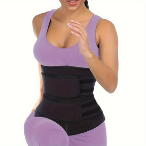 Cinta Modeladora Abdominal com Zíper e Velcro de Alta Compressão
