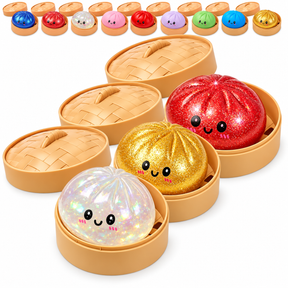 Bolinho Squishy Surpresa Dumpling Antiestresse Colecionável Caixa Cega