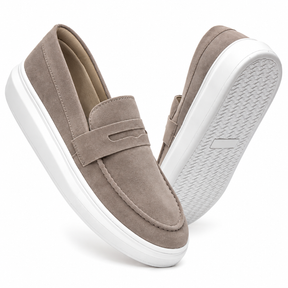 Mocassim Masculino Sola Alta em Camurça Premium