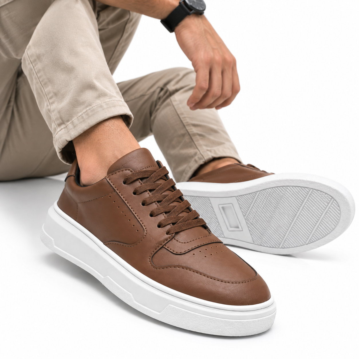 Tênis Casual Masculino Sola Alta Oversize