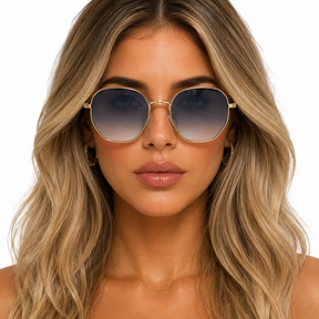 Óculos De Sol Hexagonal Feminino