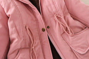 Casaco Feminino de Inverno Peluciado