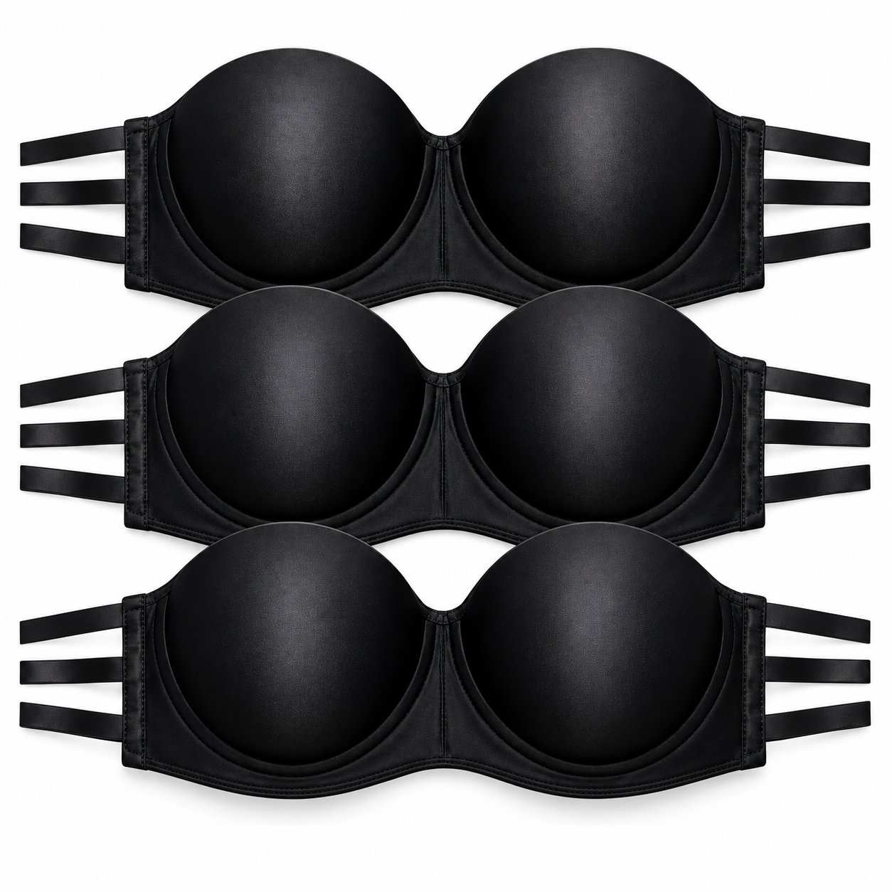 Kit 3 Sutiã Tomara Que Caia Premium Feminino Alça Tripla