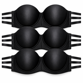 Kit 3 Sutiã Tomara Que Caia Premium Feminino Alça Tripla