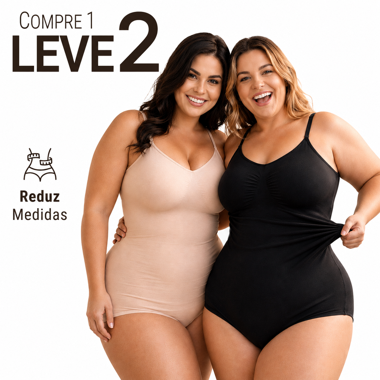 Body Modelador Shaper Up Tanga – Compre 1 Leve 2