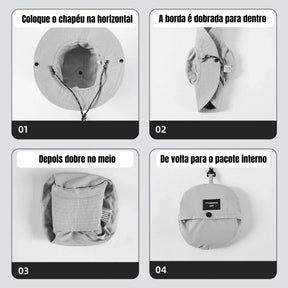 Chapéu Masculino Portátil UV50+