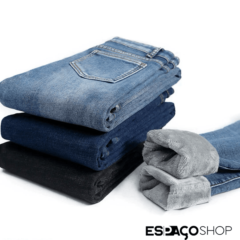 Calça Jeans Feminina Forrada Calca forrada espaco shop 