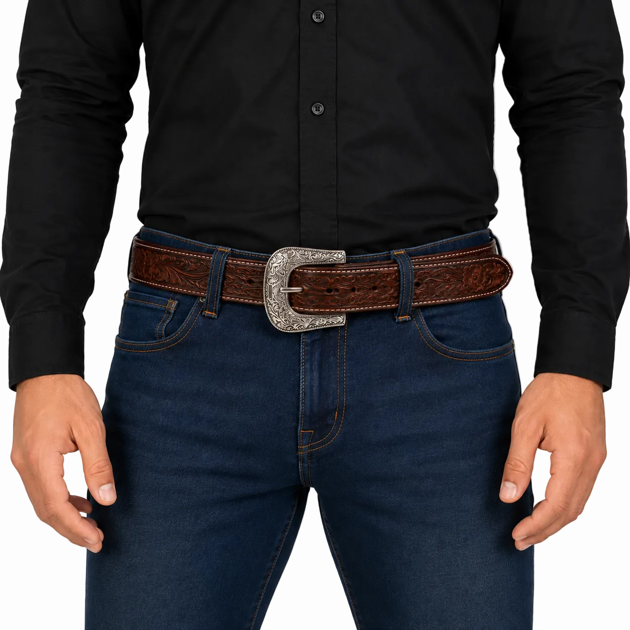 Cinto Cowboy Bordado Unissex