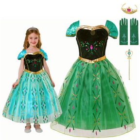Vestido Fantasia Princesa Anna Coroação