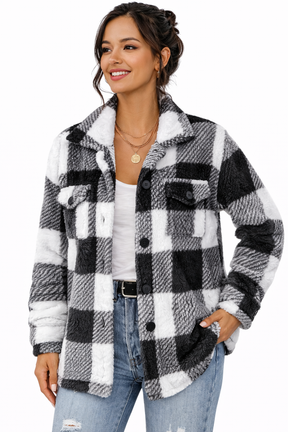 Casaco Feminino Xadrez Teddy