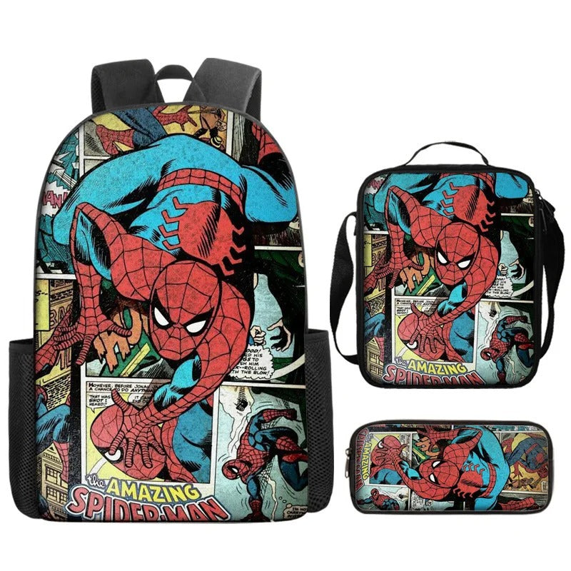 Kit Mochila e Lancheira Escolar do Homem Aranha