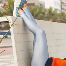 Calça Legging Glow Shine Calça Legging L01 azul-aco-claro P 