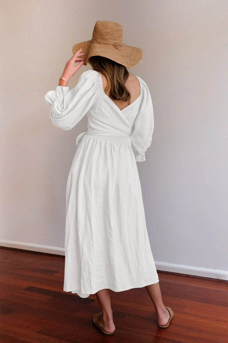 Vestido Longo Solto de Dois Lados Vestido EP01 