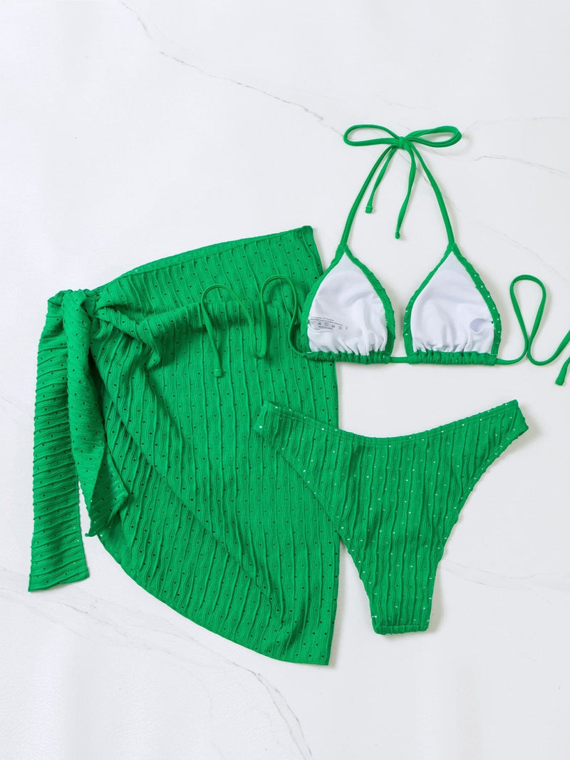Conjunto Biquíni Malibu Triângulo com Saia Biquini espaco shop 
