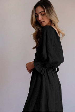 Vestido Longo Solto de Dois Lados Vestido EP01 