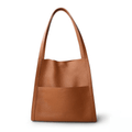 Bolsa Feminina de Couro Feminina Stephany Bolsa 33 Espaço Shop Marrom 