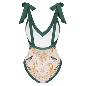 Kit Moda Praia Birds - Maiô e Saia Moda Praia espaco shop 