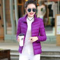 jaqueta puffer feminina IF07 - jaqueta puffer feminina espaco shop Roxa PP 