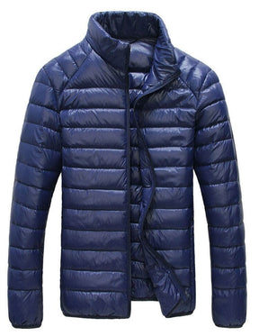 Jaqueta Puffer Winter casaco 10 Espaço Shop Azul Escuro M 