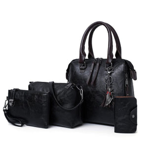 Bolsas de Couro Ladies - (Compre 1 e leve 4 Peças ) Espaço Shop Preta 