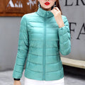 jaqueta puffer feminina IF07 - jaqueta puffer feminina espaco shop Azul claro PP 