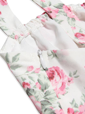 Vestido Florence floral rosa Cisco 