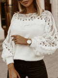 Blusa Manga Longa Feminina IF12 - blusa manga longa feminina espaco shop Branca PP 