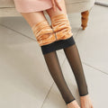 Mulheres Meia-Calça Térmica Lã Inverno Quente NoBrand PA57- Meia Calça Peluciada espaco shop Preta 2 80g- Espessura fina (não peluciada) 