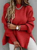 Blusa Tricot Feminina Inverno IF10 - blusa tricot feminina inverno espaco shop Vermelho PP 