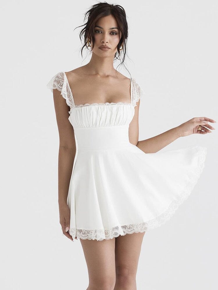 Vestido Passione renda branco Cisco 