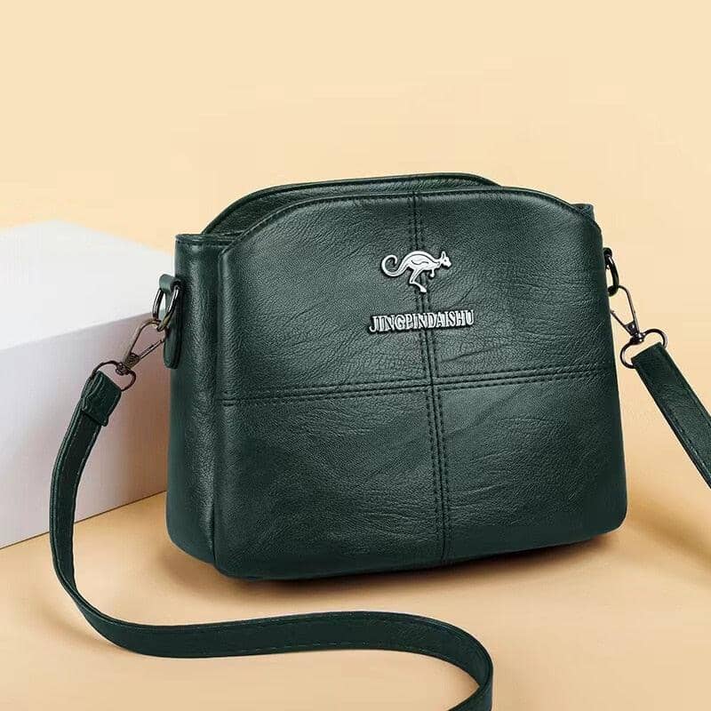 Bolsa Bally Primeira Linha com Couro Genuíno Espaço Shop Verde Esmeralda 