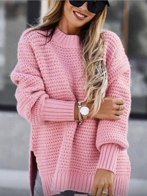 Blusa Tricot Feminina Inverno IF10 - blusa tricot feminina inverno espaco shop Rosa PP 