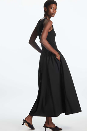 Vestido Longo Royal Vintage com Bolsos Casaco EP01 