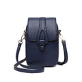 Bolsinha de Ombro Feminina de Couro Bolsa 84 espaco Azul 
