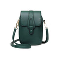 Bolsinha de Ombro Feminina de Couro Bolsa 84 espaco Verde 