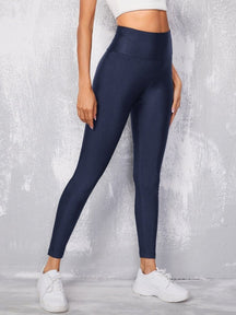 Calça Legging Cós Alto Calça Legging L01 azul-meia-noite PP 